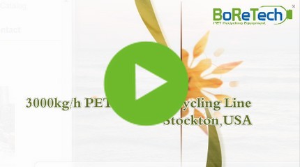 3000 kg/h PET Bottle Recycling Line for USA Plant
